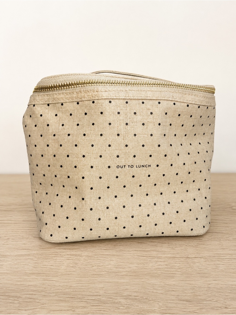 kate spade Beige Polka Dot Cosmetic Pouch